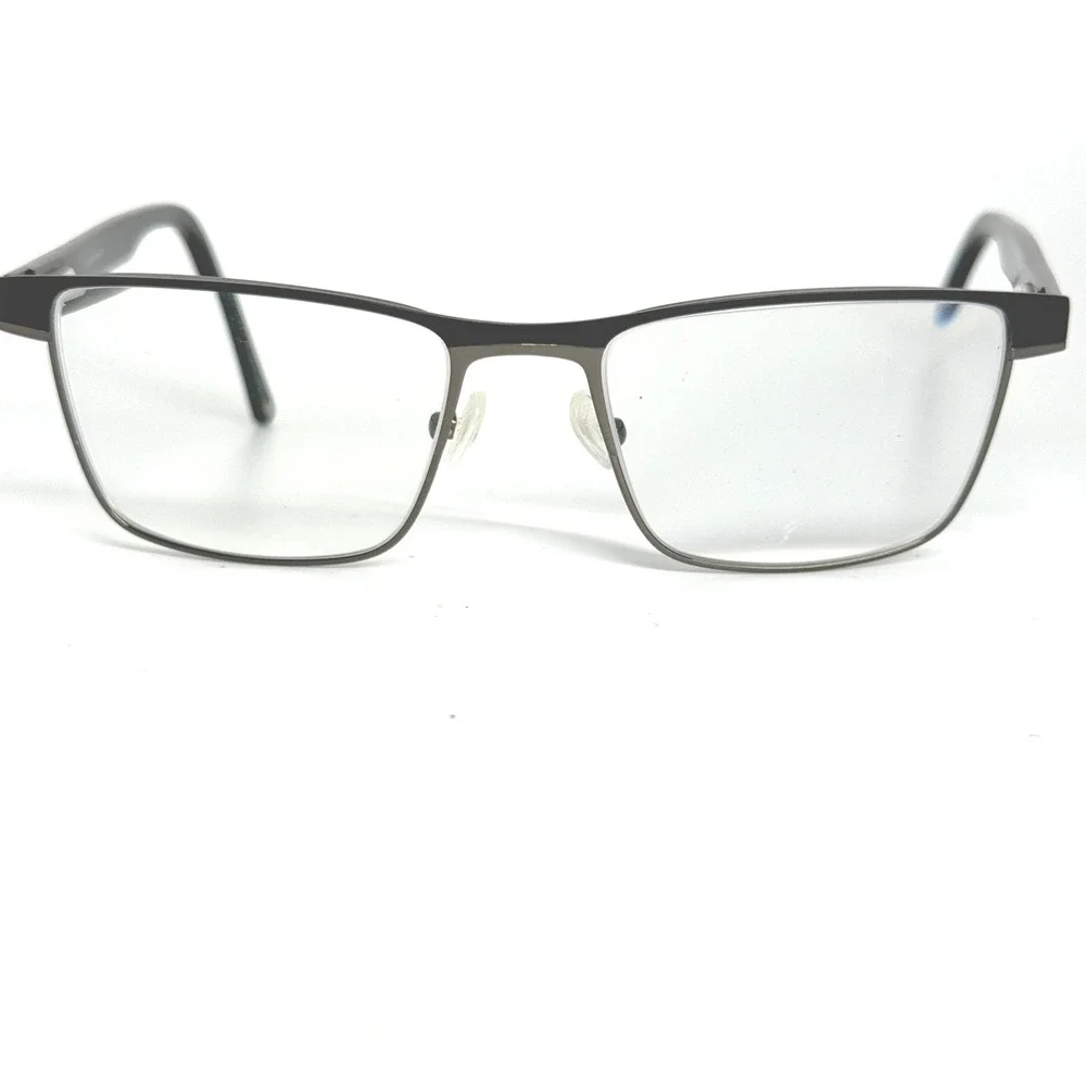 Bulova‎ Banner Elk Black Rectangle Eyeglasses Frames 54-18-145 Mens 22100